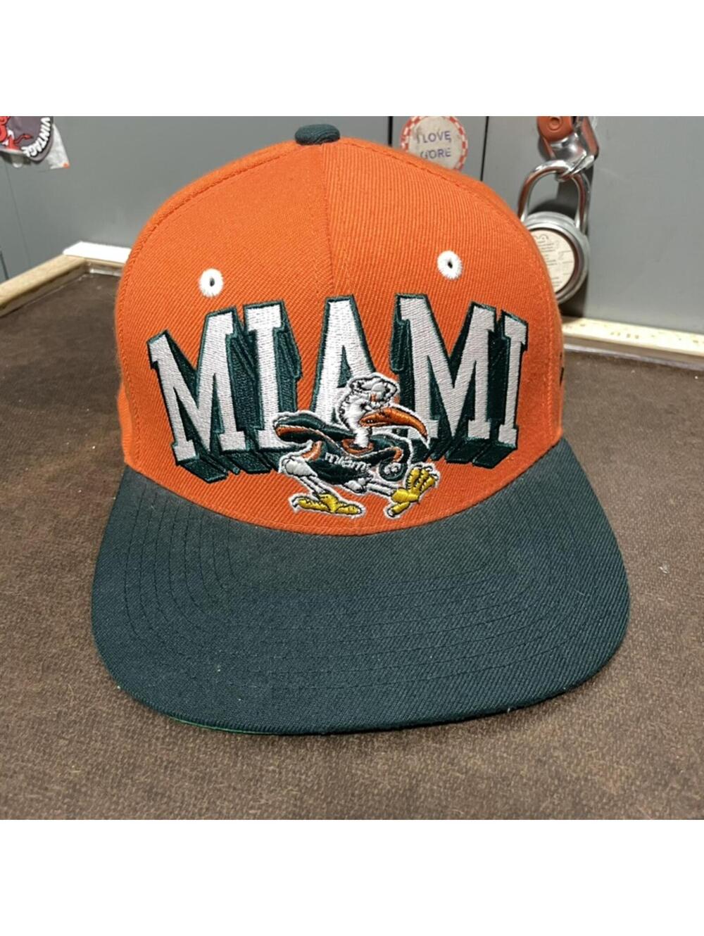 vintage Miami Hurricanes snapback orange zephyr ncaa college